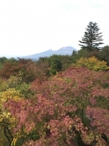 浅間山がちらり